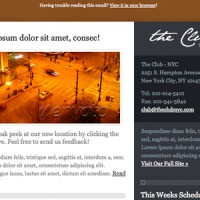 theClub Email Newsletter Template